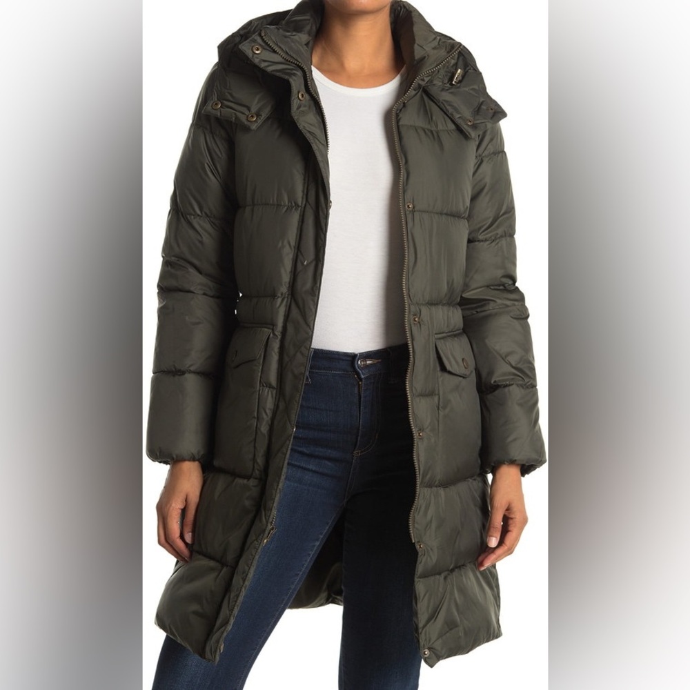 Lucky Brand Dark Green Puffer Jacket